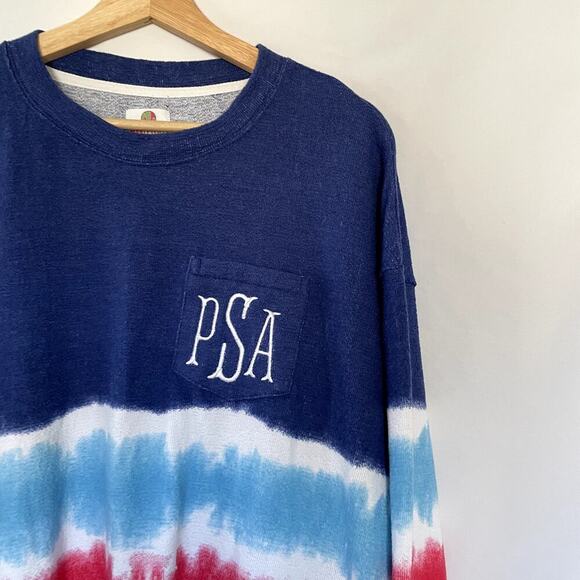 MarleyLilly PSA XL tie dye sweater crewneck style men's casual top long sleeved - Picture 2 of 7
